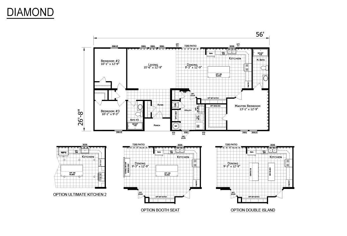 Diamond Sectional The Easton 2860250 by Dutch Housing